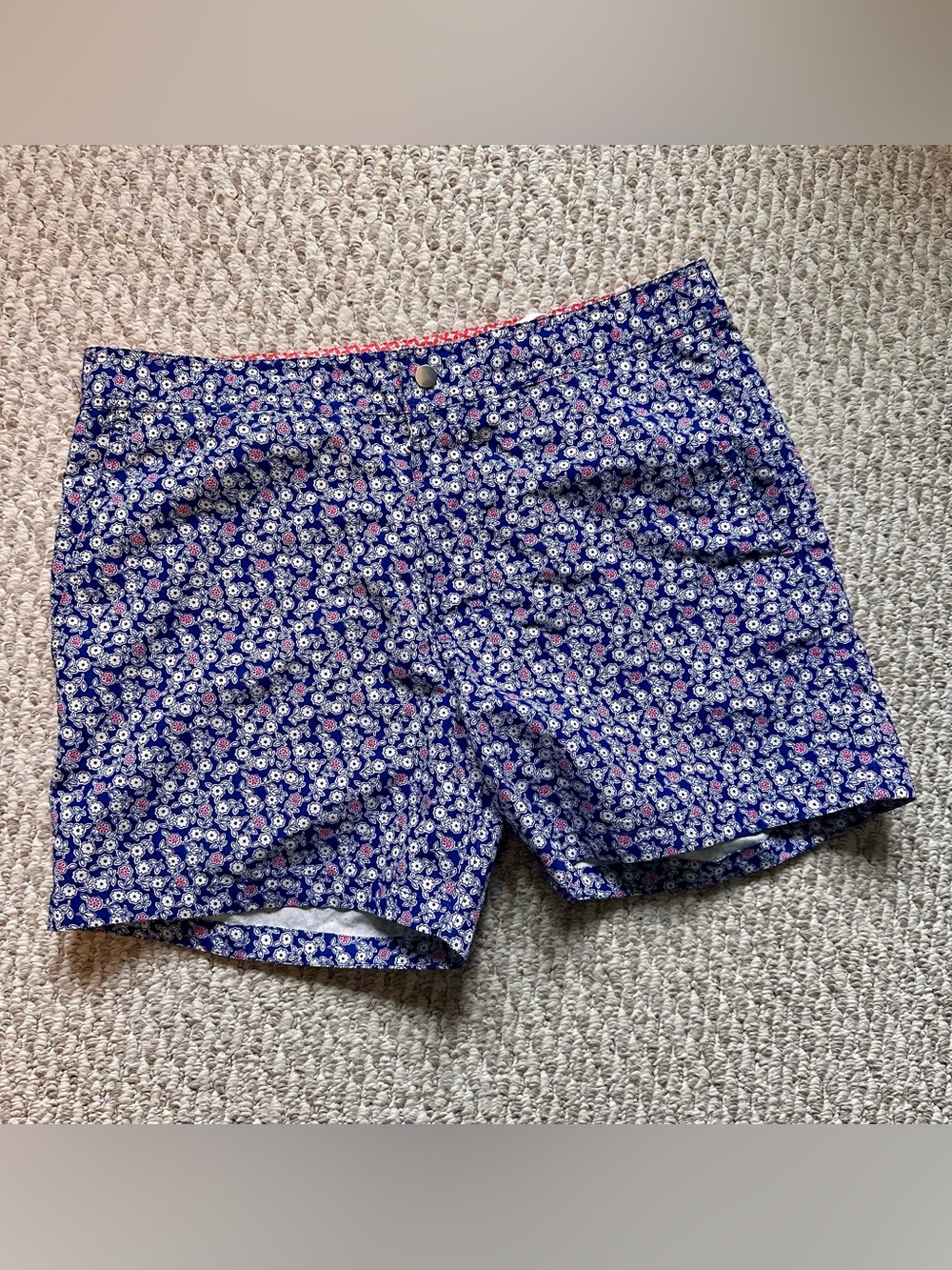 Floral Blue Men’s Bonobos Swim Trunks
